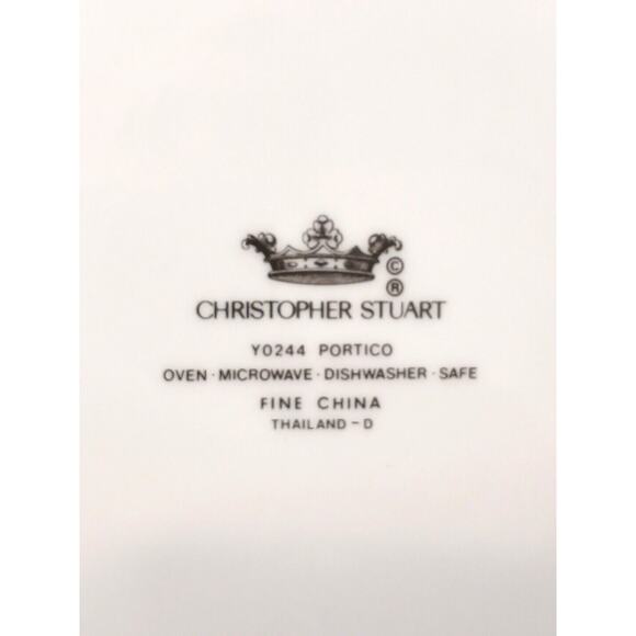 Christopher Stuart Portico 10.5 Dinner Plate Y0244 Replacement Honeysuckle FLORA - Picture 8 of 8